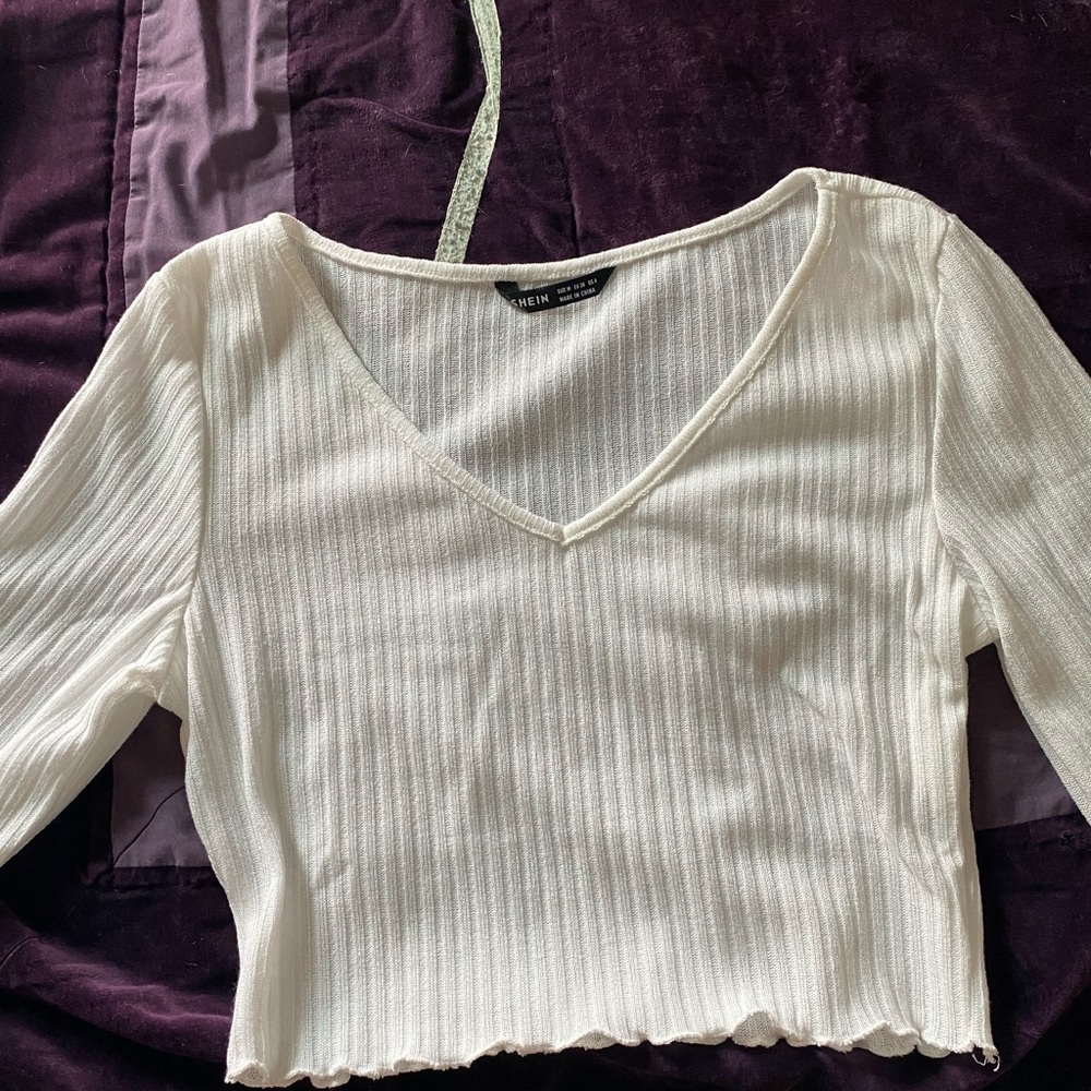 Long sleeve crop top